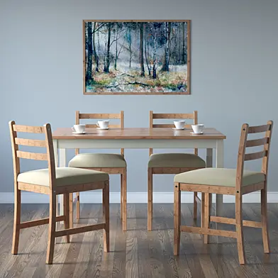 IKEA LERHAMN Chair and table
