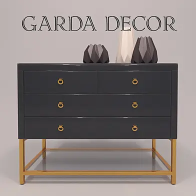 Комод стеклянный Garda Decor