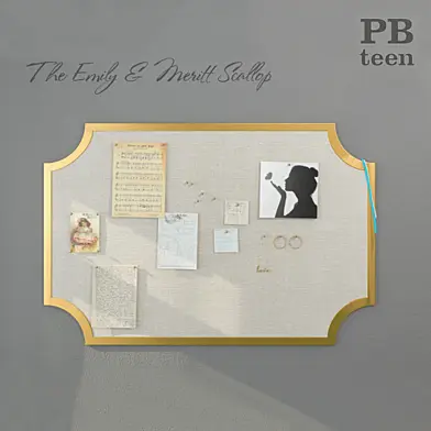 The Emily & Meritt Scallop Statement Pinboard
