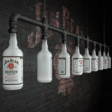 Jim Beam Chandelier. PearedCreation.