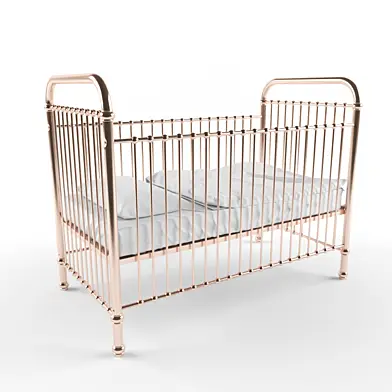 Rose gold childrens cot