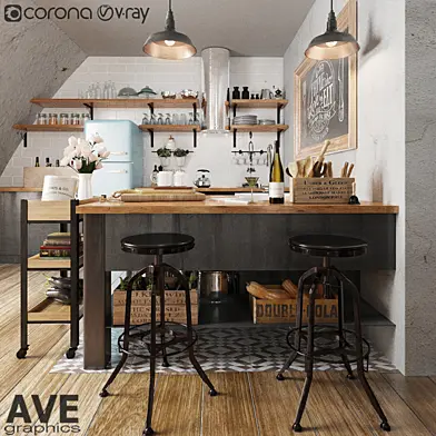 AVE Kitchen bar volume