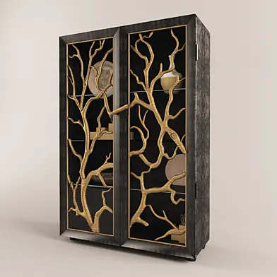 Tree Branch  Display Cabinet