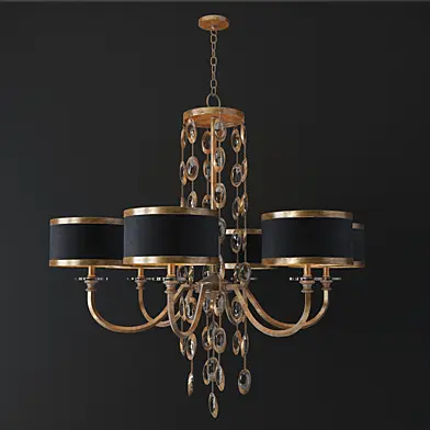 Black Tie 6 Light Chandelier