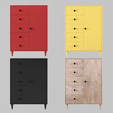 wardrobe : Charcoal Grey Armoire