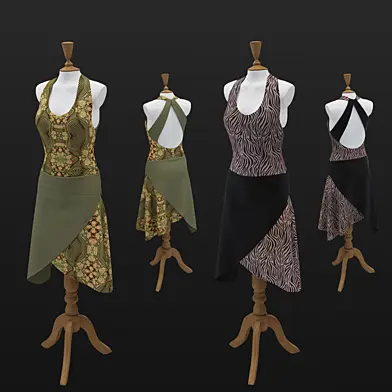 Female mannequin with dress