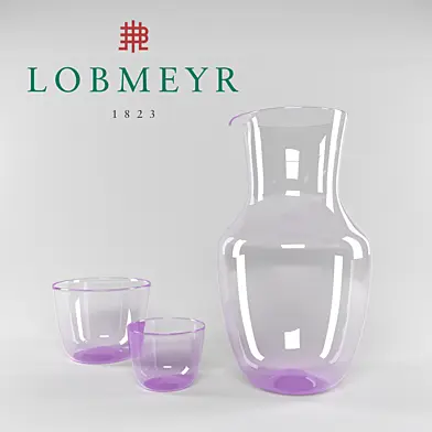Violet glassware