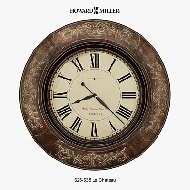 625-535 Le Chateau Wall Clock by Howard Miller