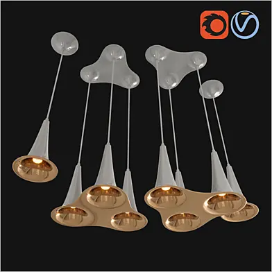 FUSION HORN CHANDELIER