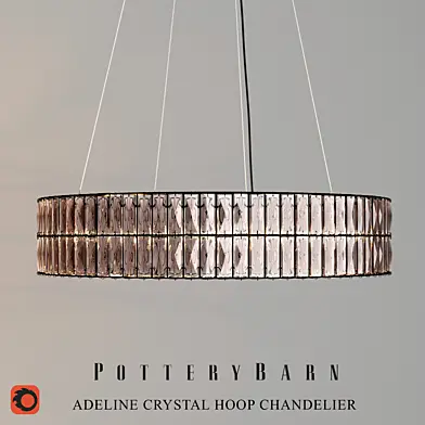 ADELINE CRYSTAL HOOP CHANDELIER