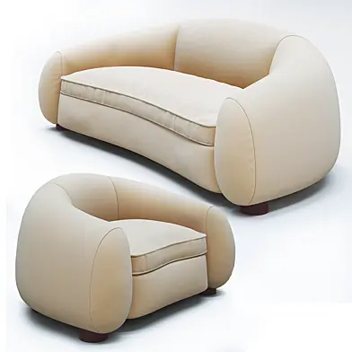 Jean Royere Sofa,Armchair