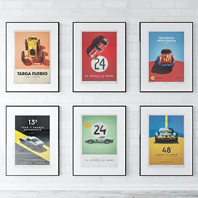 Unique & Limited Race Car Posters