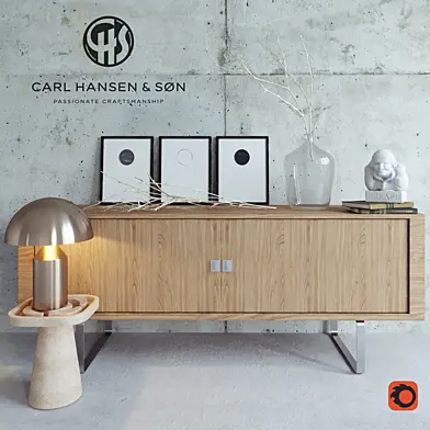 Carl Hansen Credenza decor set