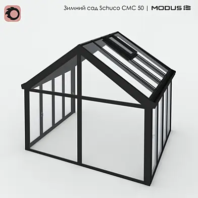 Зимний сад №3 CMC 50 MODUS с двускатной кровлей