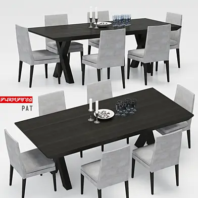 стол Casamilano со стульями PAT Flexform