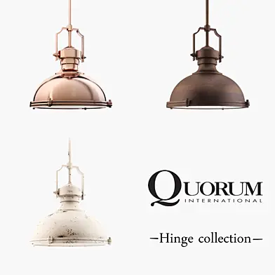 Quorum International Hinge 20-Inch Three-Light Pendant