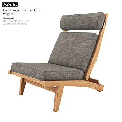 Low Lounge Chair by Hans J. Wegner
