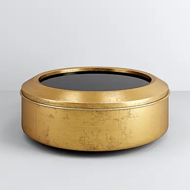 Bernhardt Carnaby Round Metal Cocktail Table