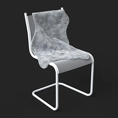 Chair with fur