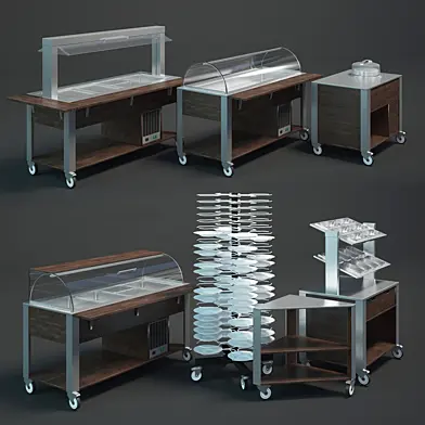 линия раздачи MetalCarrelli