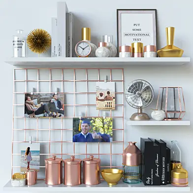 Rose Gold Decoration Set
