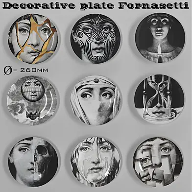 Decorative plate Fornasetti