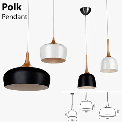 Polk Pendant Light Oak