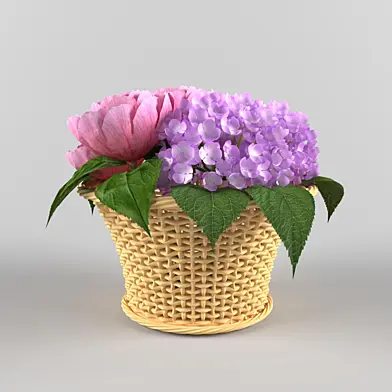 корзинка с цветами