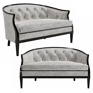 Regency Style Tufted Back Sofa