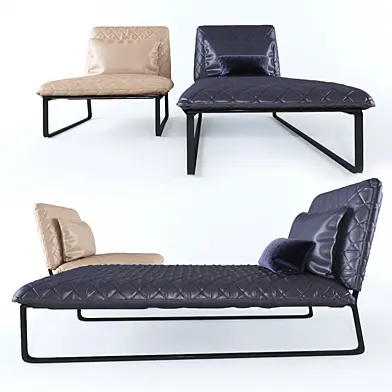 PIETBOOM KEKKE CHAISE LONGUE & FAUTEUIL