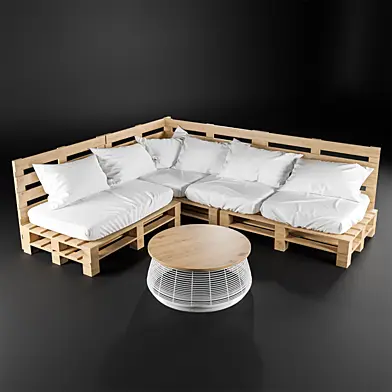 Corner Pallet Sofa