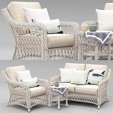 HAMPTON SEATING IN IVORY FINISH