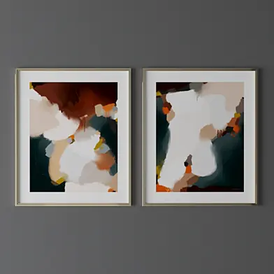 Set of abstract paintings13