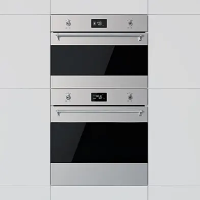 Smeg - духовой шкаф SFP6390XE и компактный духовой шкаф SF4390MCX
