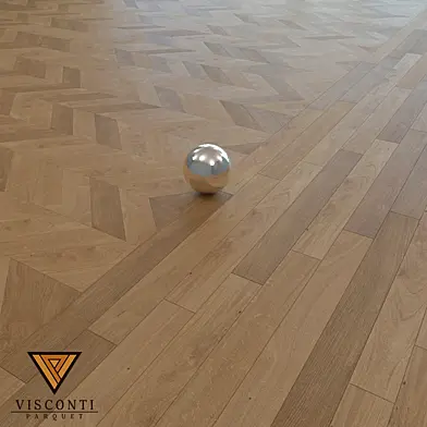 "OM" Массивная доска, французская ёлка «Visconti Parquet»