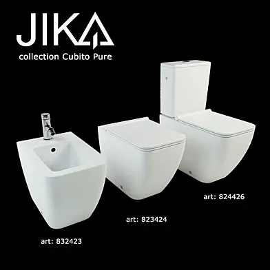JIKA cubito pure floorstanding WC+BIDET