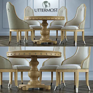 Стол + стулья Uttermost Sylvana