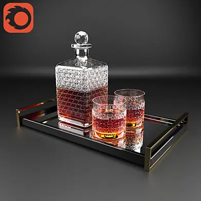 Glass Whiskey Set