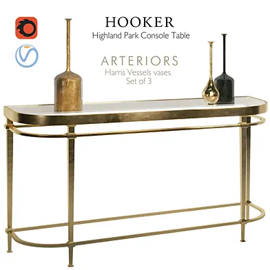 Hooker Highland Park & Arteriors vases