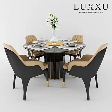 Chair & Table Set_1 by LUXXU