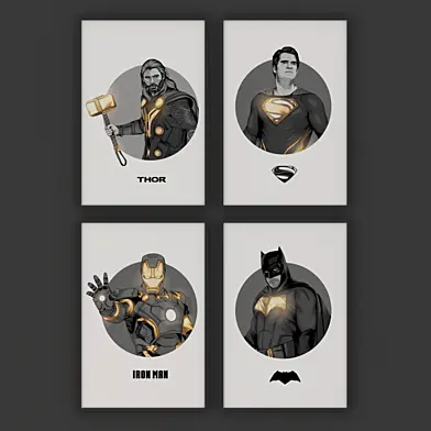 Set of painting 13 | Heroes