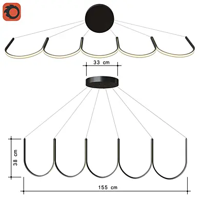 люстра подвесная ARPEL Lighting U5
