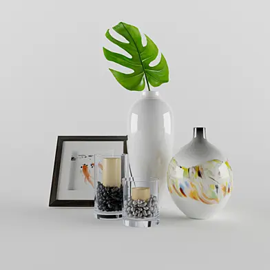 Vases with candles