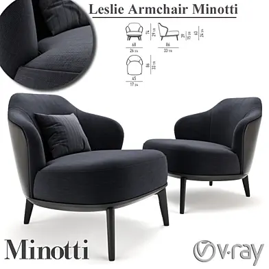 Leslie Armchair Minotti