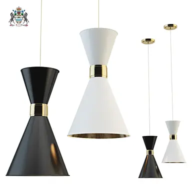 Delightfull black_white cairo pendant