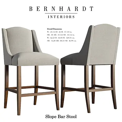 Slope Bar Stool - Bernhardt