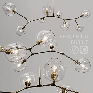 Branching bubble 8 lamps