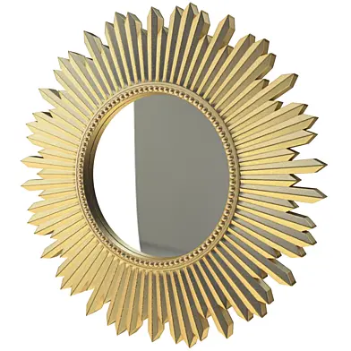 GOLDEN SUN-SHAPED MIRROR Zara