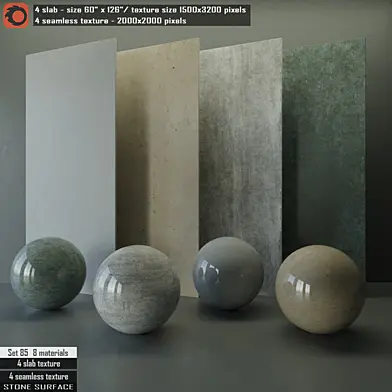 Stone Slab & Seamless texture Set 85