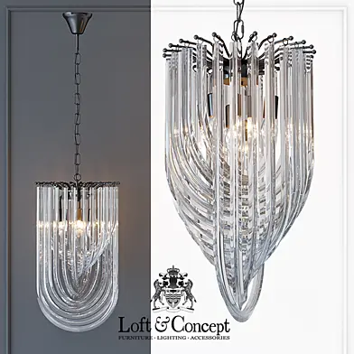 Люстра Retro Frozen Glass Chandelier 30 Champagne
